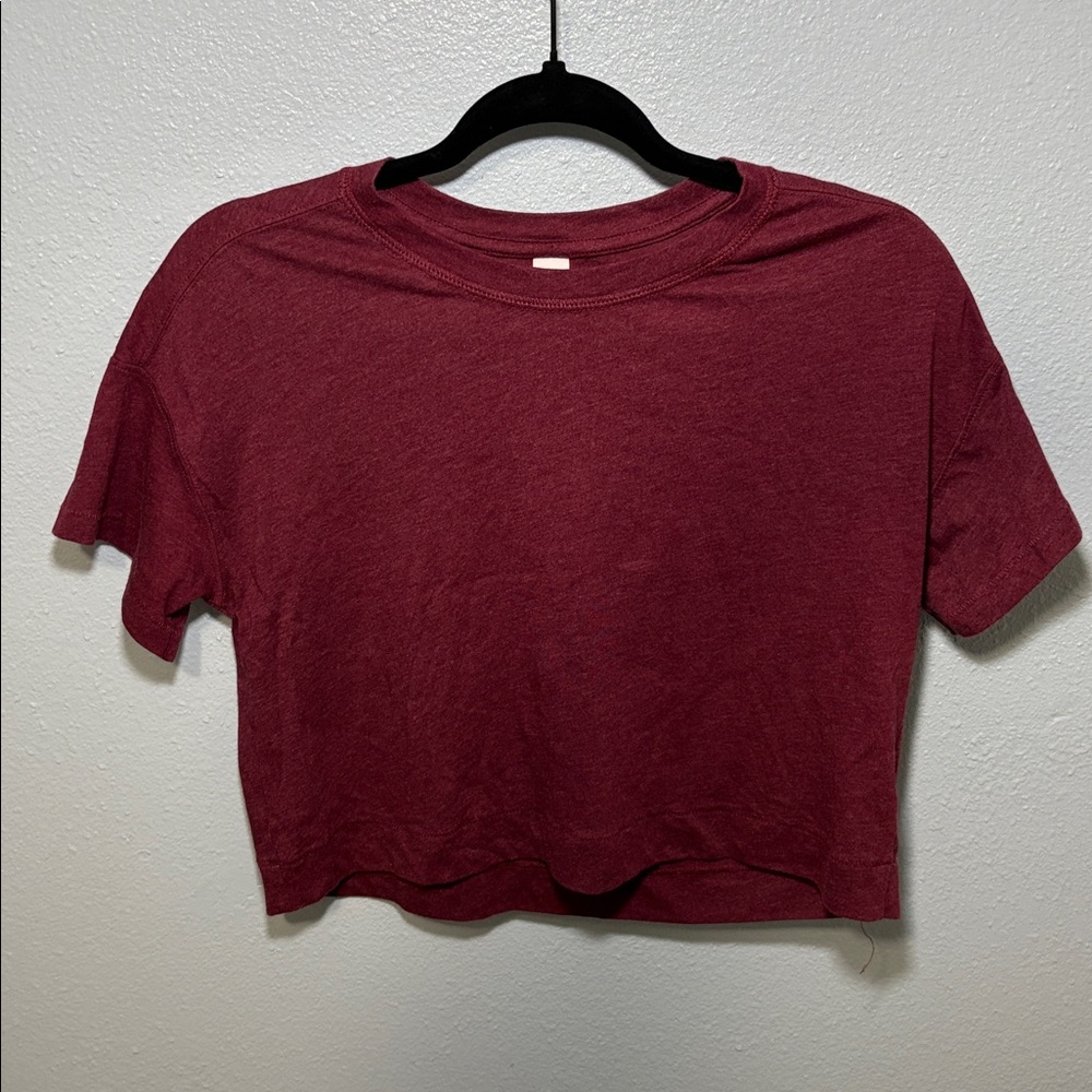 🛍️ OLD NAVY Girl’s Burgundy Crop Top XL 14/16